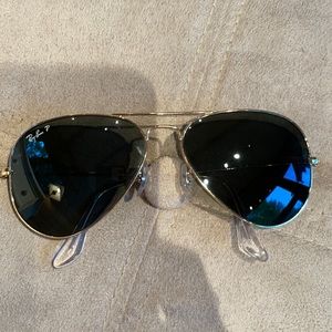 Polarized Ray-Ban aviator glasses